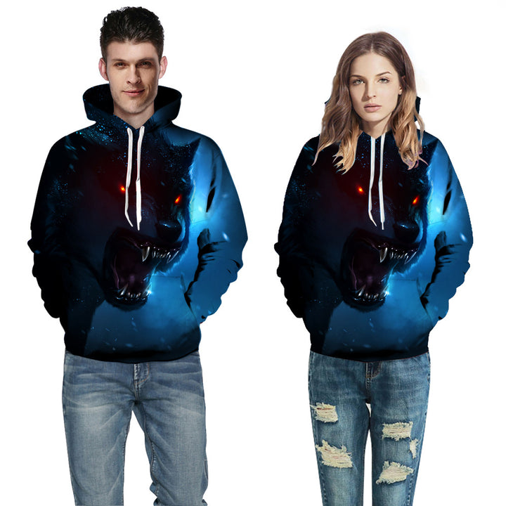 Herrer Hoodie med moderne penselstræk-design Stilla