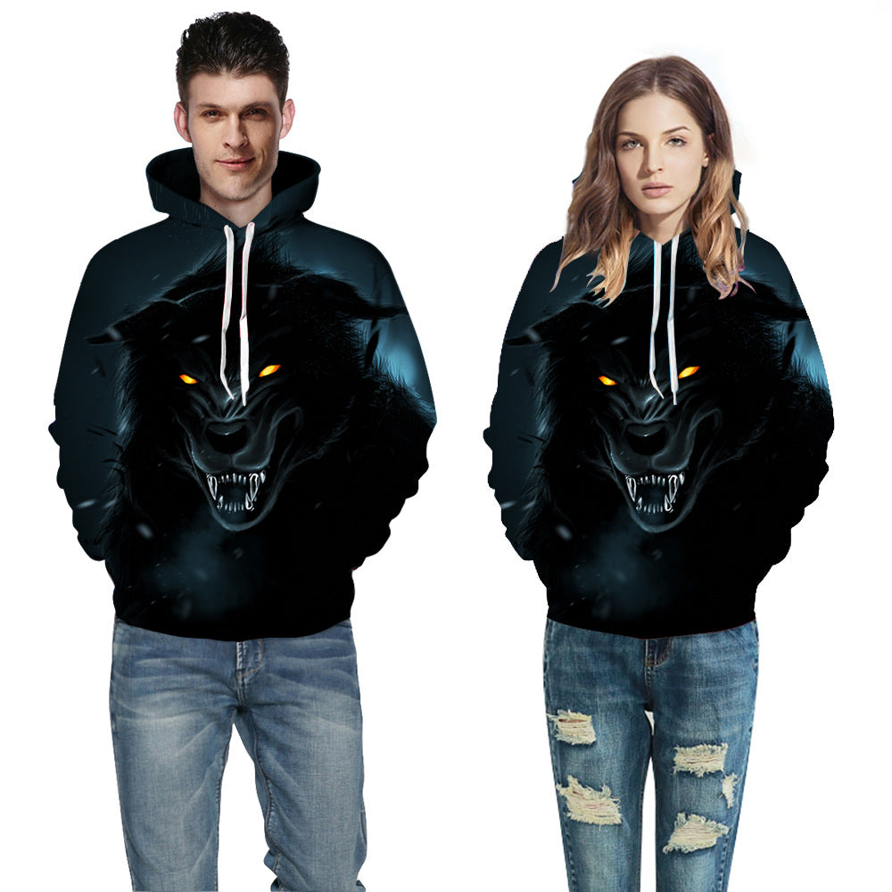 Herrer Hoodie med moderne penselstræk-design Stilla