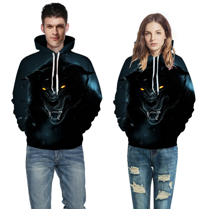 Herrer Hoodie med moderne penselstræk-design Stilla