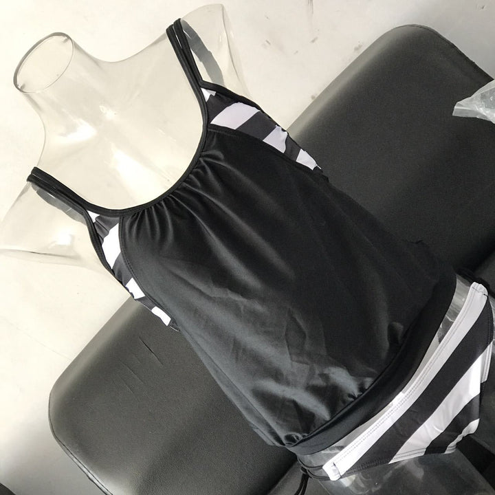Damer Tankini med justerbare stropper og oversized snit Skovae