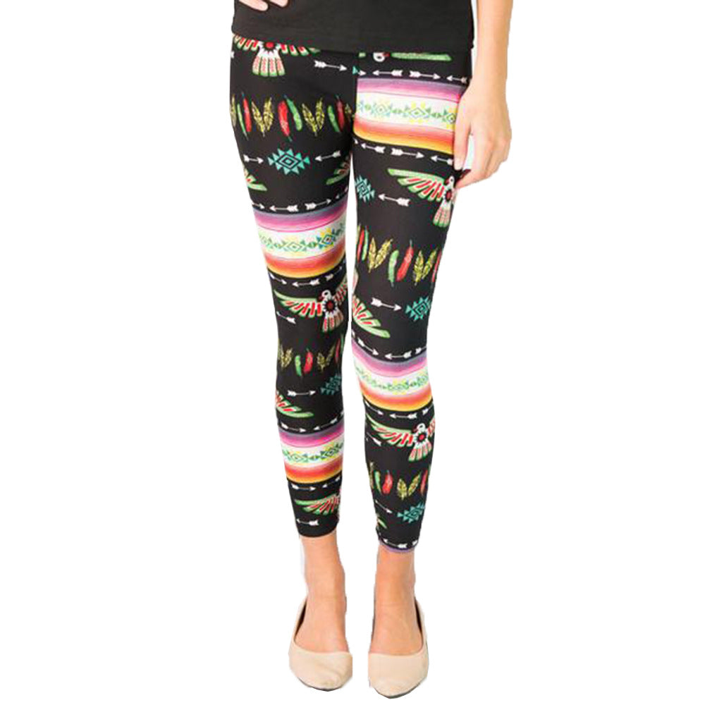 Dame Trykt Stretch Leggings Stilla