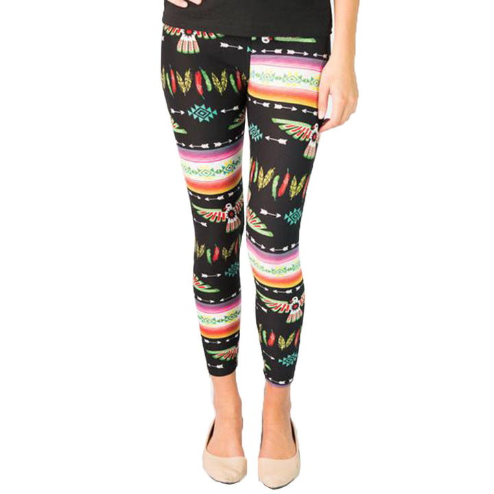 Dame Trykt Stretch Leggings Stilla