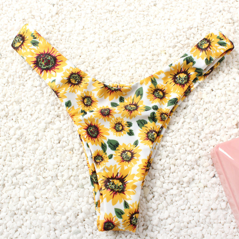 Dame Bikini-sæt med bandeau-top og høj benudskæring Stilla
