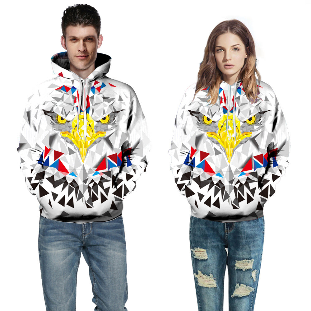 Herrer Hoodie med moderne penselstræk-design Stilla