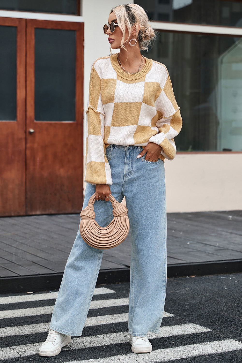 Stilla | Exposed seam droppet skulder sweater