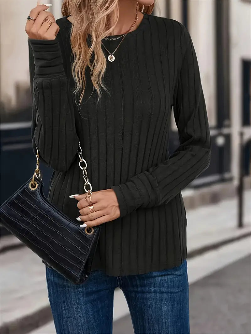 Stilla | Casual Top Med Lange Ærmer
