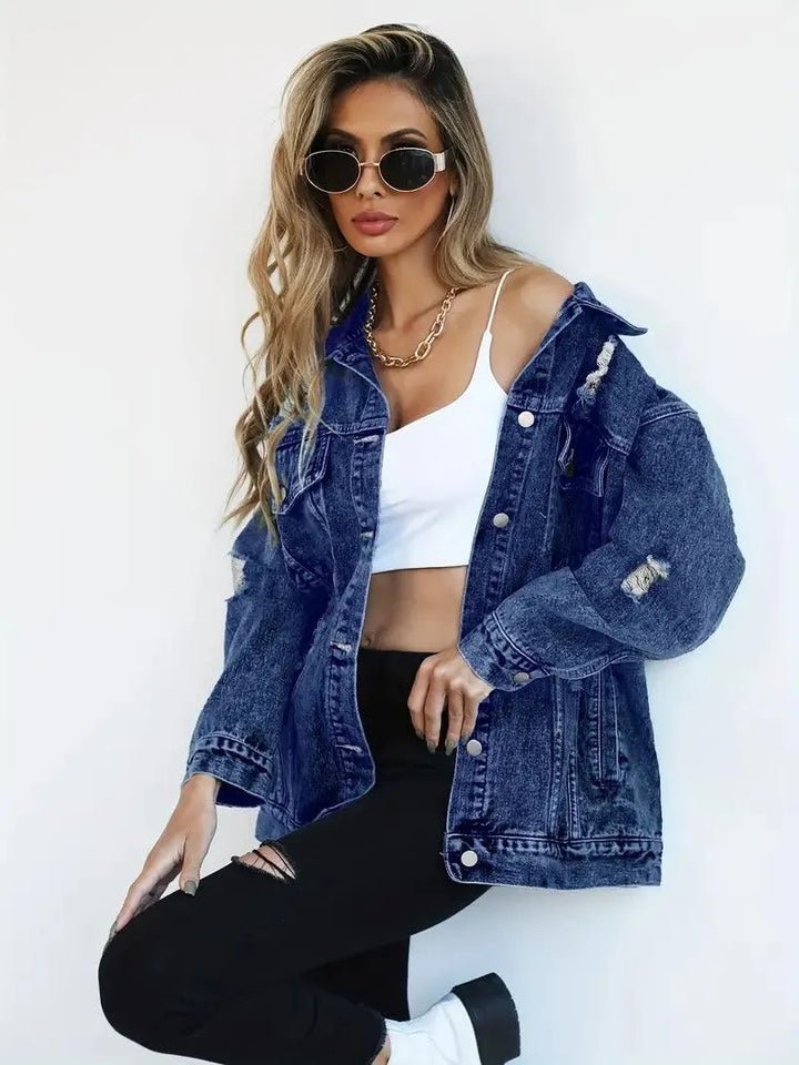 Stilla | Oversized Jeansjakke til damer