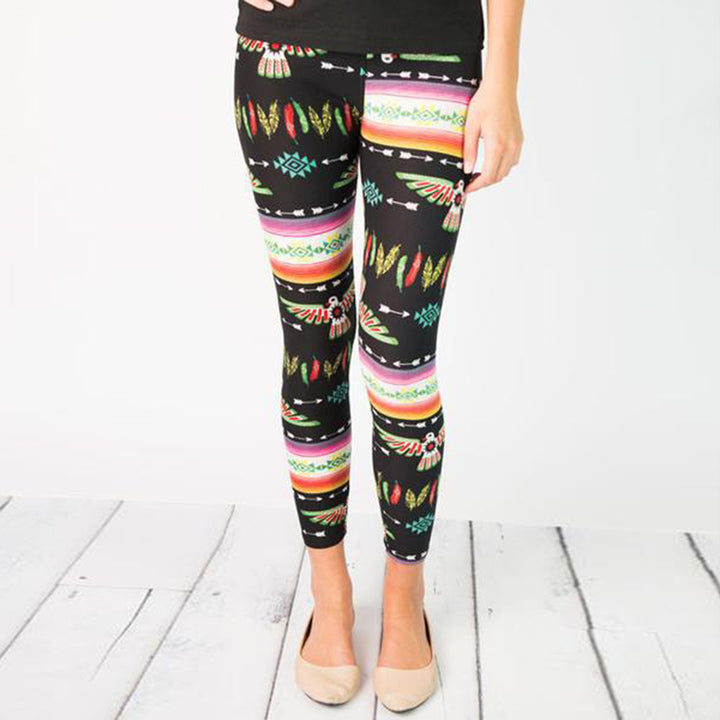 Dame Trykt Stretch Leggings Stilla