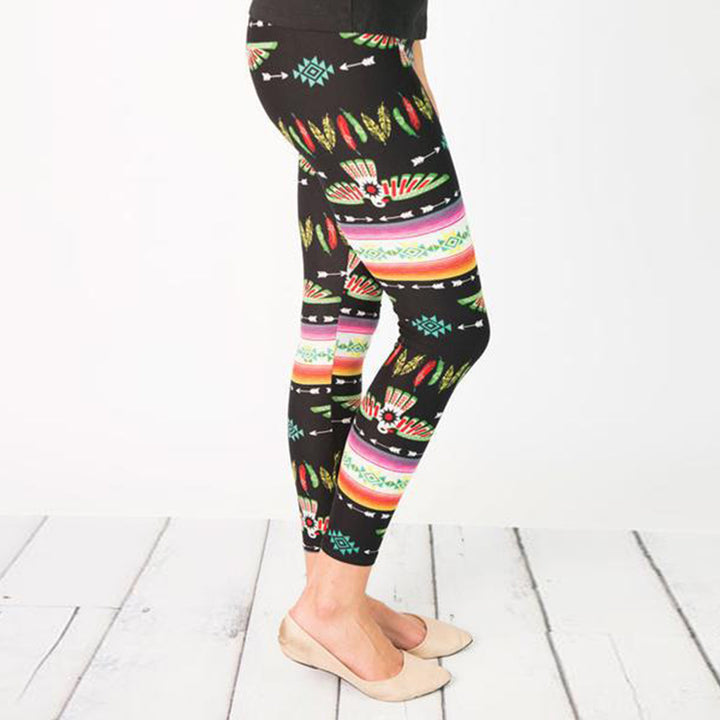Dame Trykt Stretch Leggings Stilla