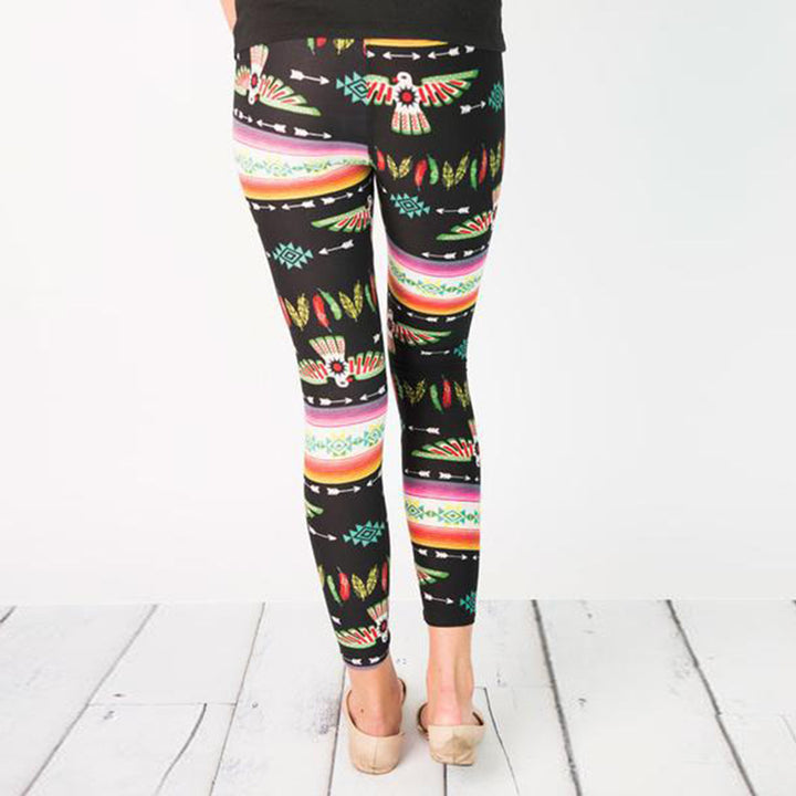 Dame Trykt Stretch Leggings Stilla