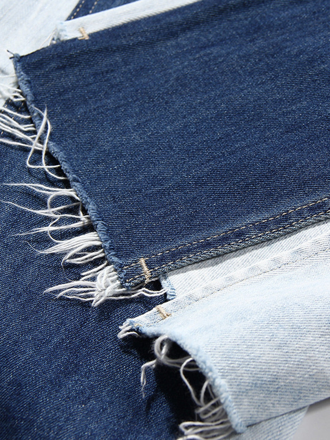 Stilla | Knaplukning Slids Frayed Hem Jeans