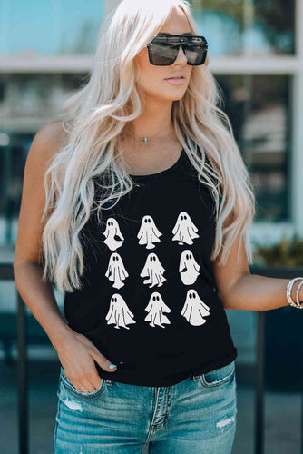 Stilla | Neck Ghost Graphic Tank Top