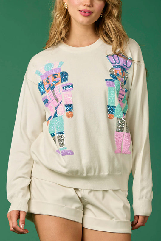Stilla | JuleSoldat Pailletter Mode Casual Sweatshirt