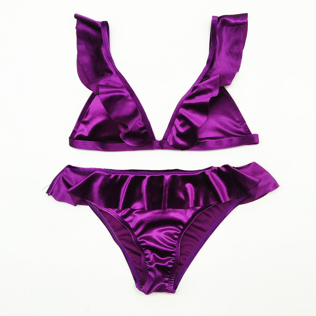 Dame Bikini-sæt med elegante rufledetaljer og moderne snit Stilla