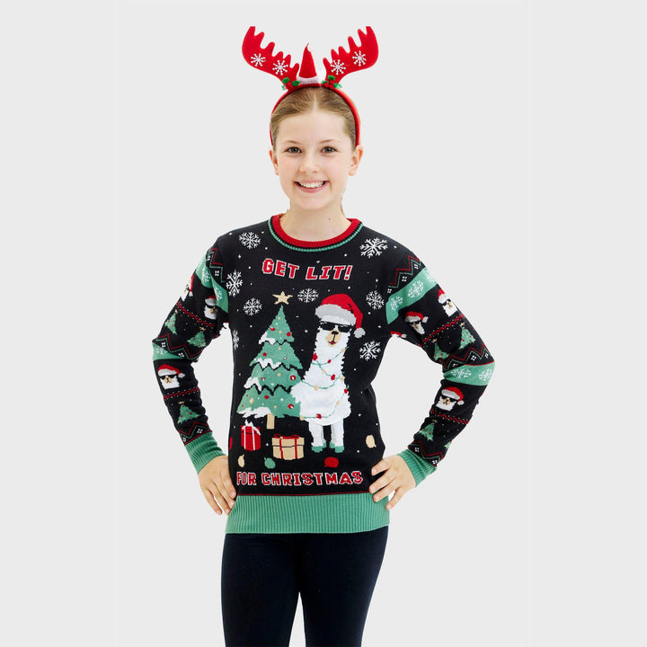 Stilla | Get Lit Llama Jul Jul Sweatshirt Kvinder