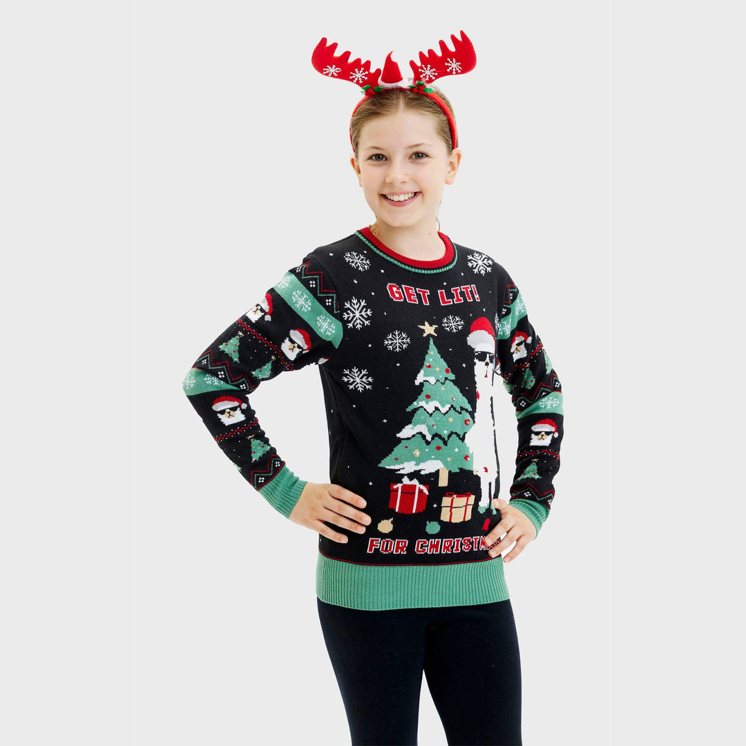 Stilla | Get Lit Llama Jul Jul Sweatshirt Kvinder