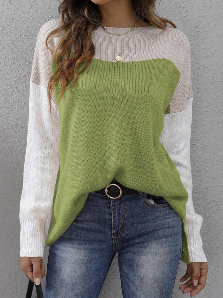 Stilla | Modisch Blokfarver Pullover Chic