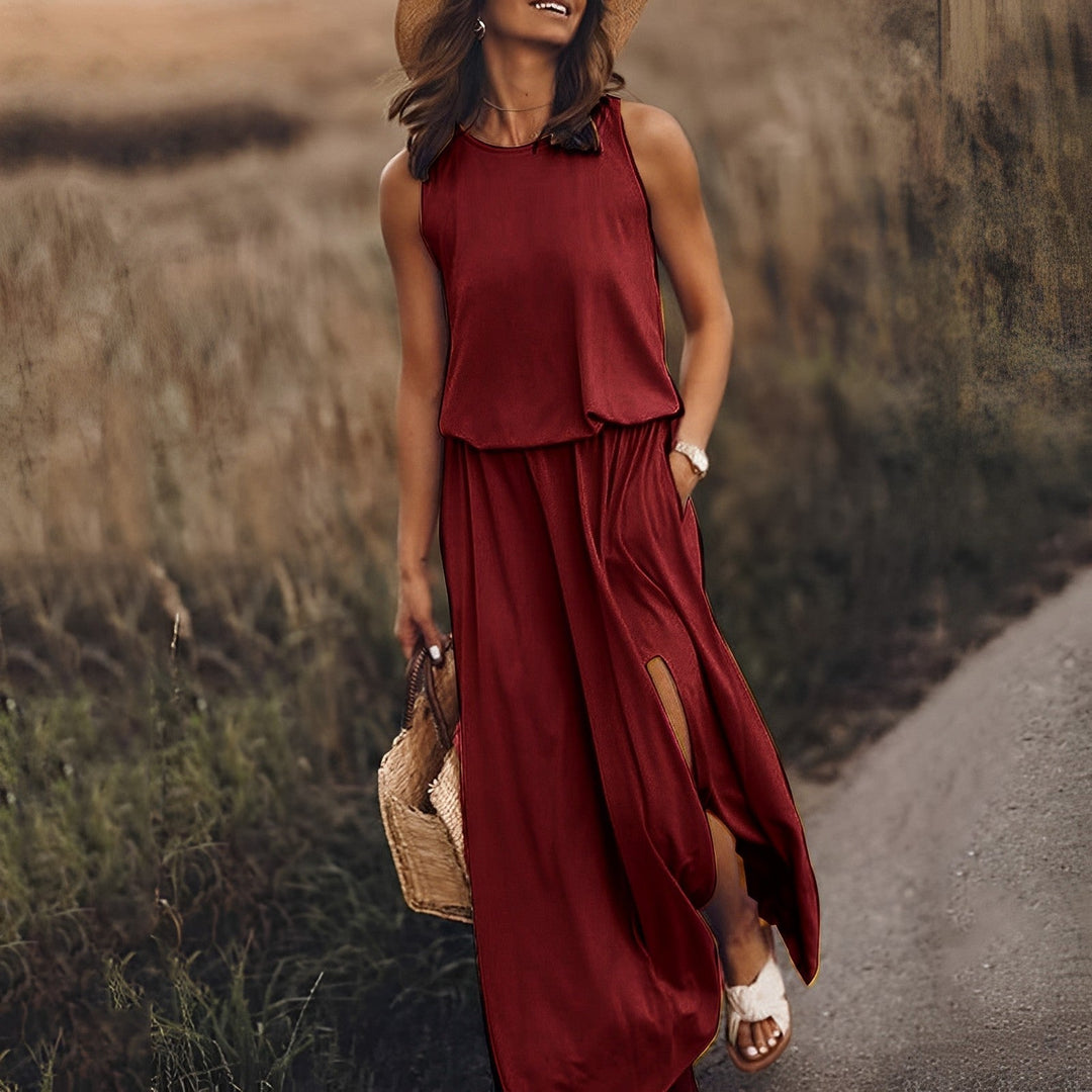Stilla | Elegant farverigt kjole