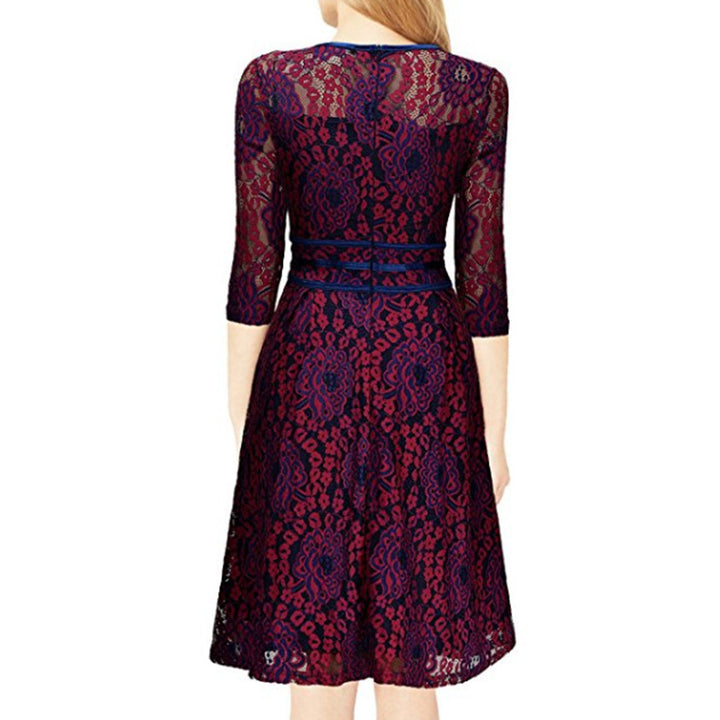 Dame Spids Fit-and-Flare Kjole Stilla