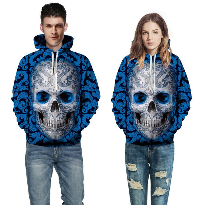 Herre hoodie med ulv motiv Stilla