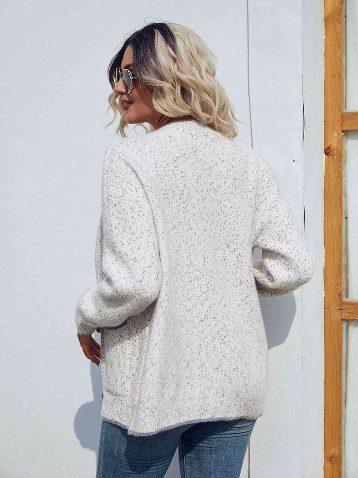 Stilla | Down V-hals Cardigan Med Lommer