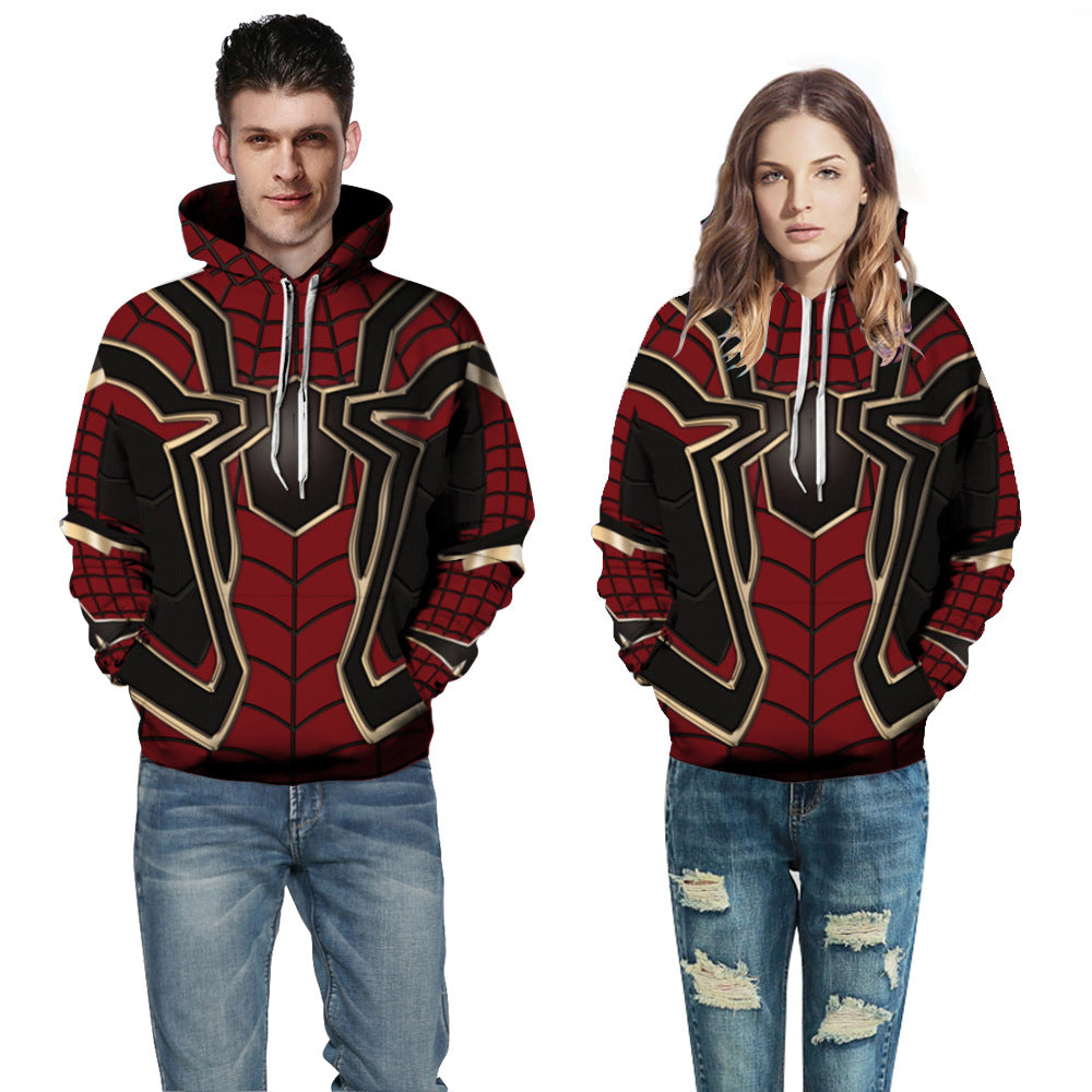 Herre hoodie med ulv motiv Stilla