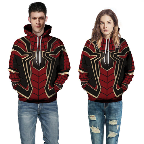 Herre hoodie med ulv motiv Stilla
