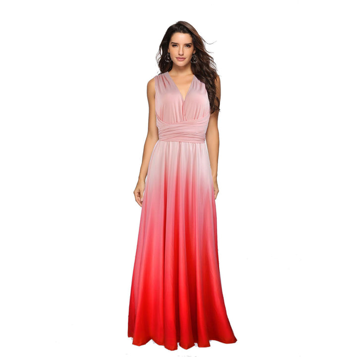 Dame Elegante Ombre Maxikjole Stilla