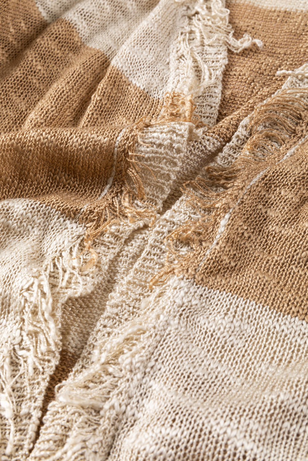 Stilla | Block Åben Front Langærmet Cardigan