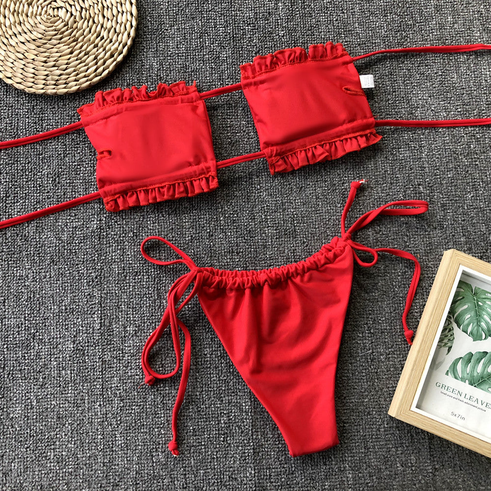 Stilla | Trim Ruched Bikini Sæt