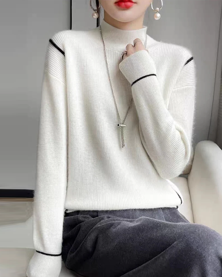 Stilla | Elegante simple rullekravepullover