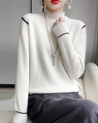 Stilla | Elegante simple rullekravepullover