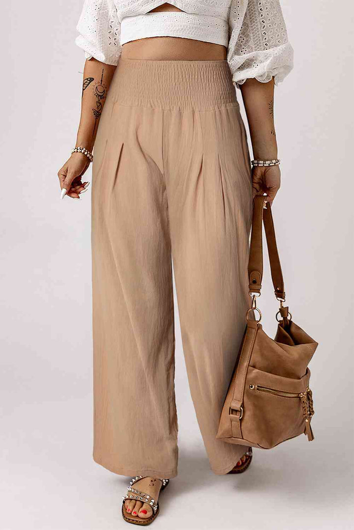 Stilla | Høj Talje Bred Ben Bukser