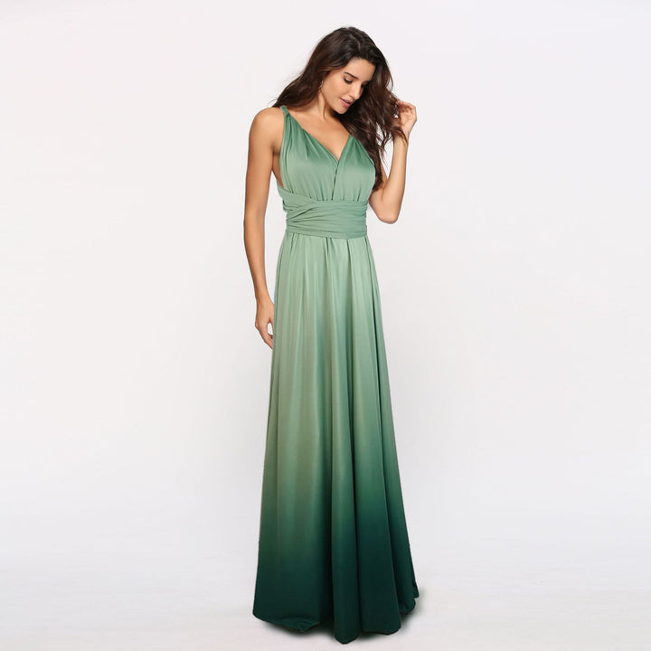 Dame Elegante Ombre Maxikjole Stilla
