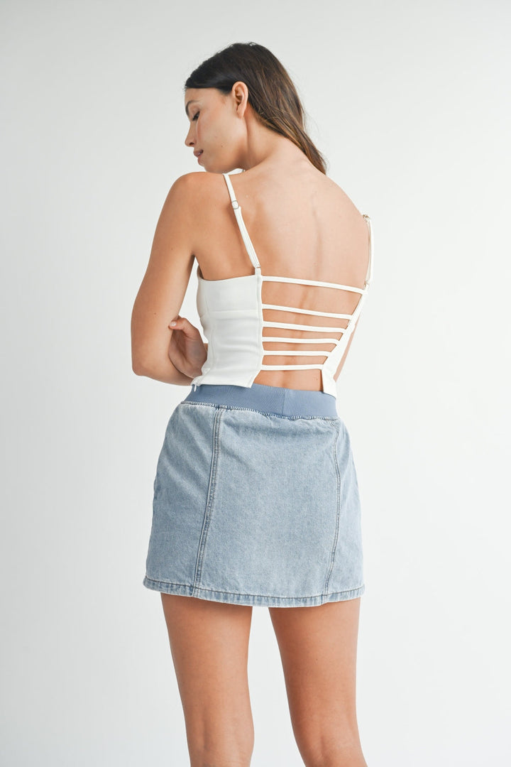 Stilla | Strop ryg cropped cami