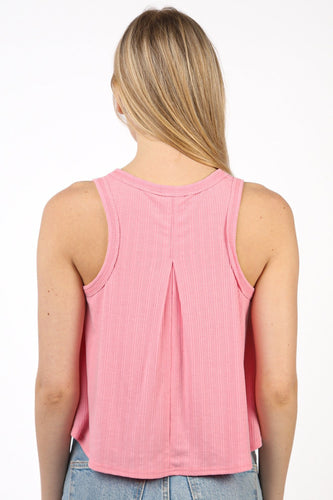 Stilla | J V-hals strikket sving cropped tank
