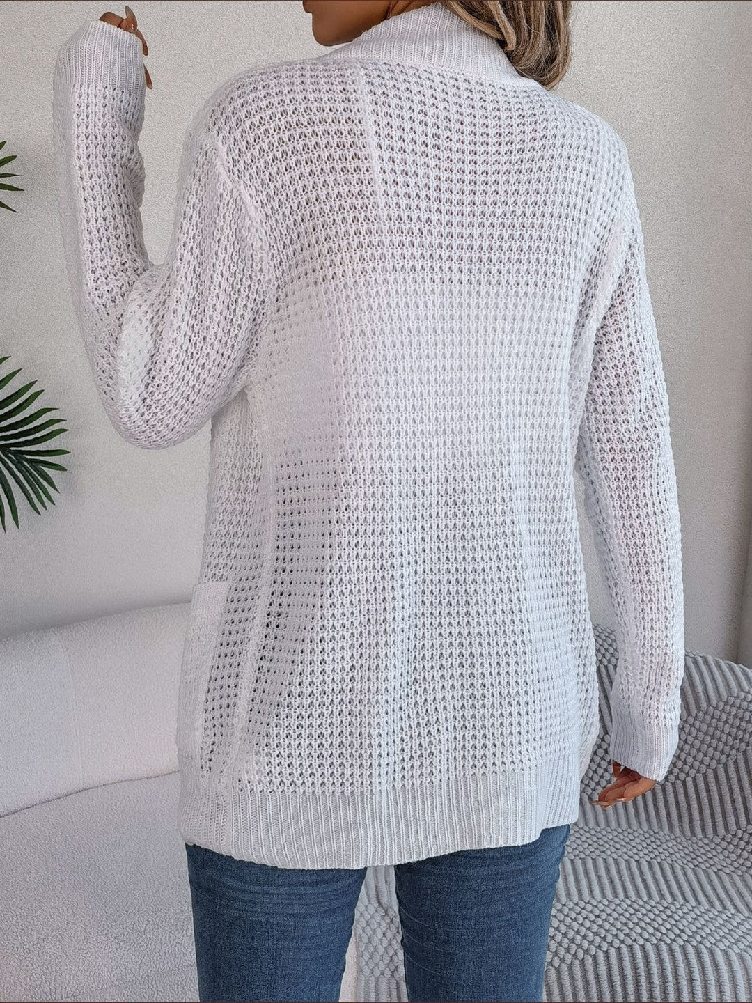 Stilla | Front langærmet cardigan med lommer
