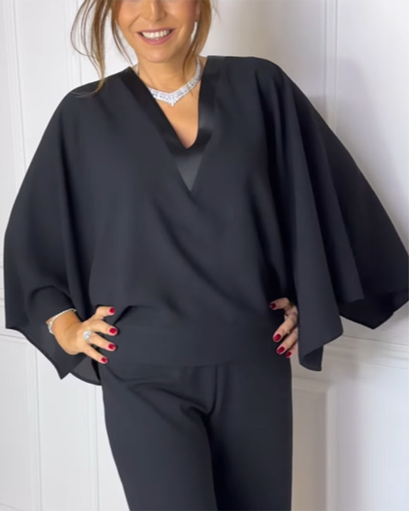 Stilla | V-udsyn Elegant Sommerfugleærmer