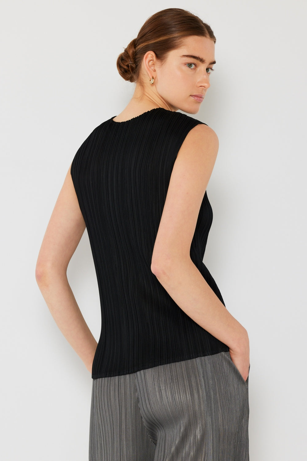 Stilla | West Swim Plisseret Uden Ærmer Crewneck Tank