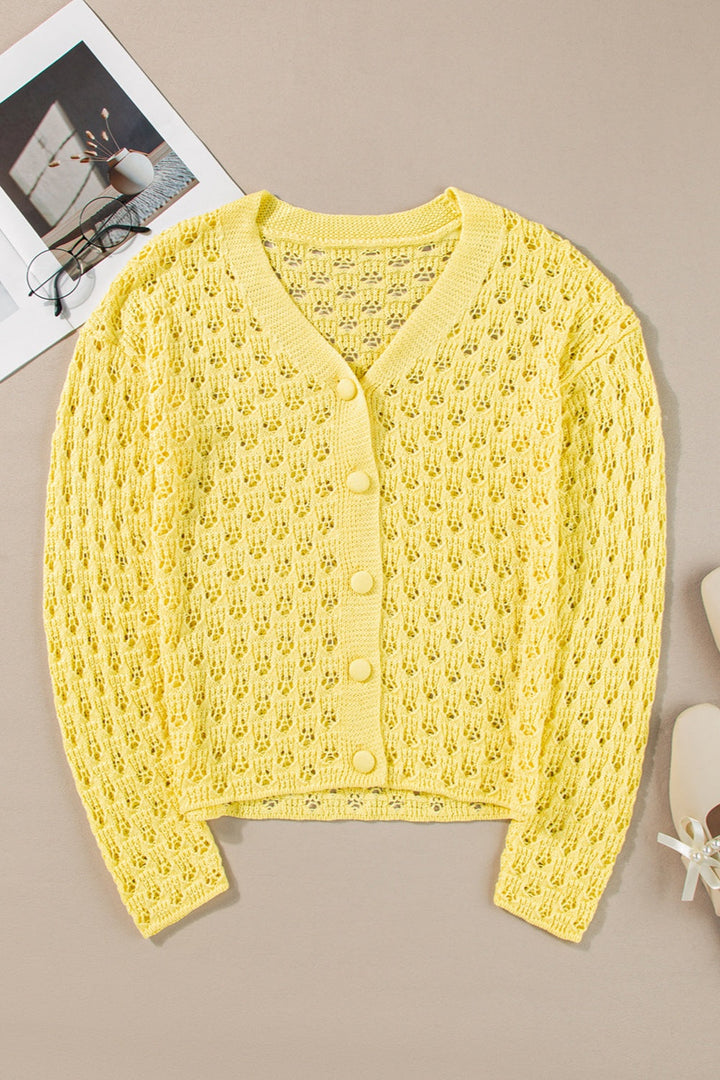 Stilla | V-hals langærmet cardigan