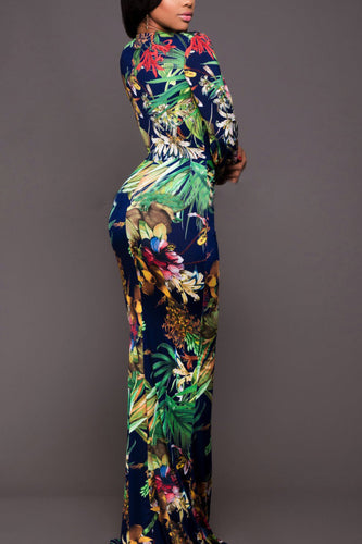 Stilla | Plunge Neck Ben Split Maxi Kjole