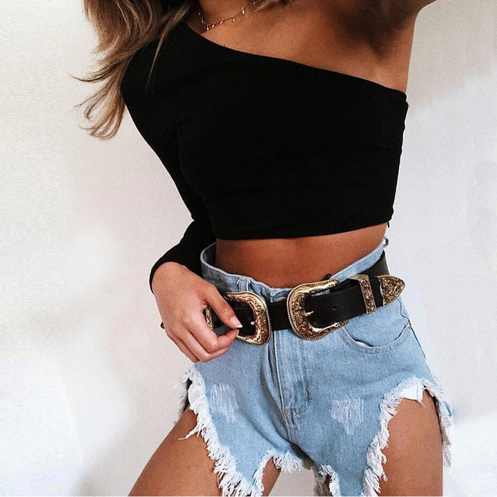 Dame Off-Shoulder Crop-Top Skovae
