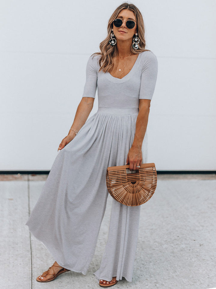 Stilla | Neck Kortærmet Jumpsuit