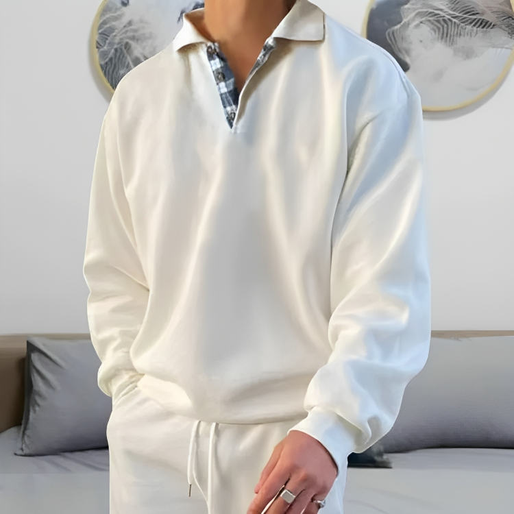 Stilla | Løs Polo Sweatshirt