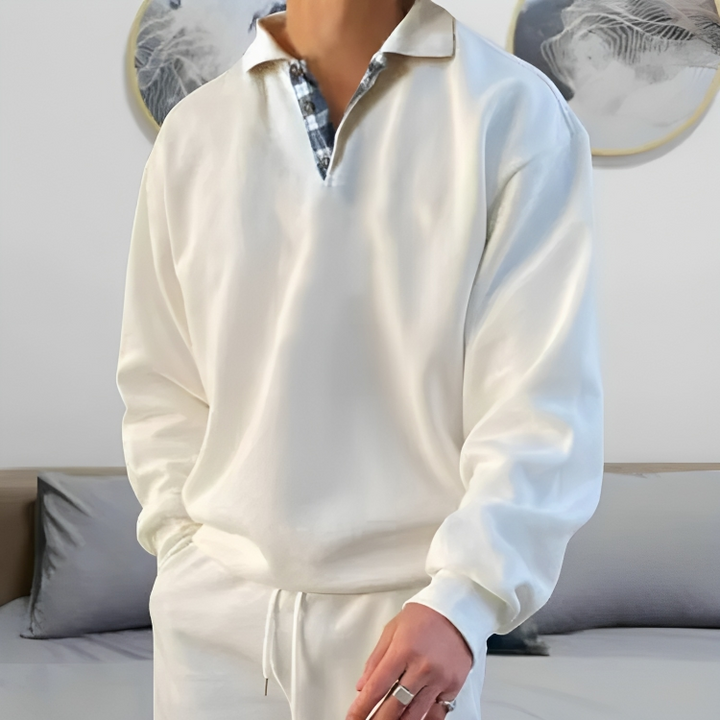 Stilla | Løs Polo Sweatshirt