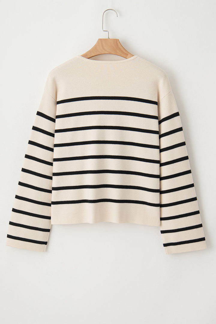 Stilla | Knap Op Rund Hals Cardigan