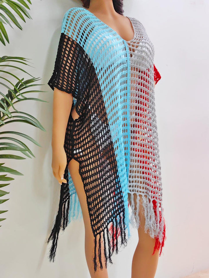 Stilla | Farveblok Scoop Neck Cover up