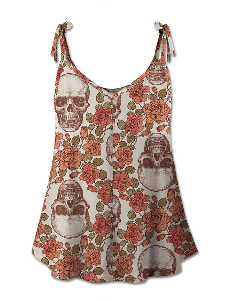 Stilla | Scoop Neck Tie Shoulder Cami