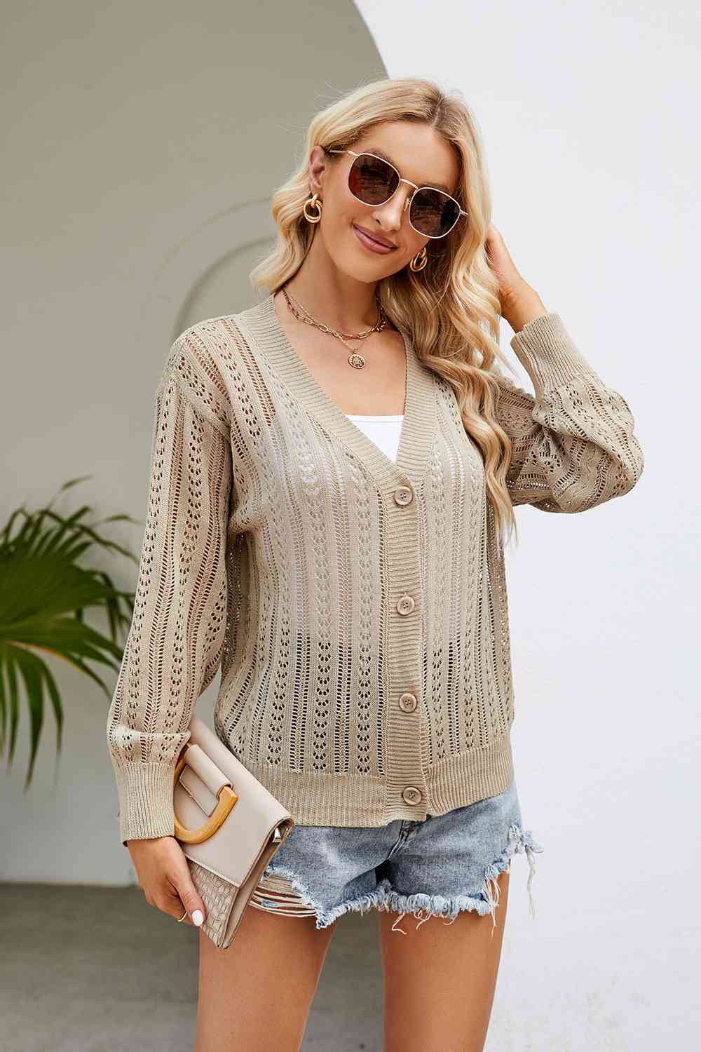 Stilla | Knapfront V-hals Cardigan
