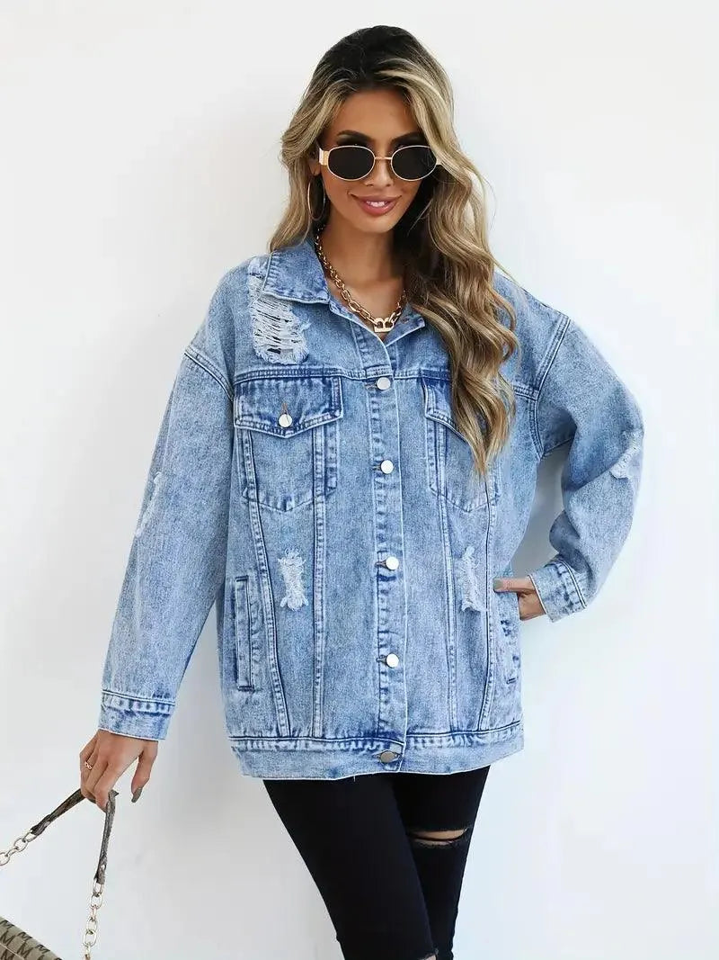 Stilla | Oversized Jeansjakke til damer